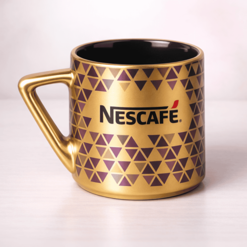 Vibrant Cafe Mug Mockups – Multicolor Coffee and Tea Cups with Nescafe Branding cover image.