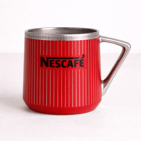 Branding Mug Mockup Bundle – Modern Coffee Cup Duo with Nescafé Text cover image.