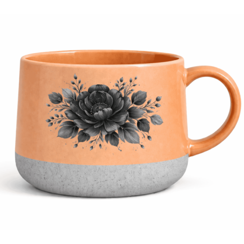 High-Quality Floral Coffee Mug Mockup Pair – Soft Pastel Colors cover image.