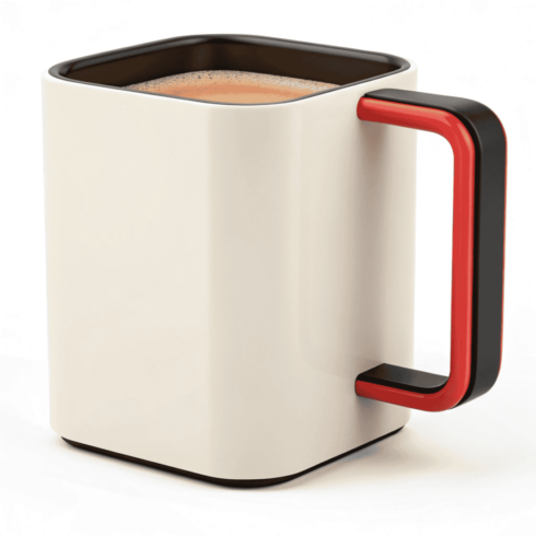 Modern Three Tone Coffee & Tea Mug Duo Mockup cover image.