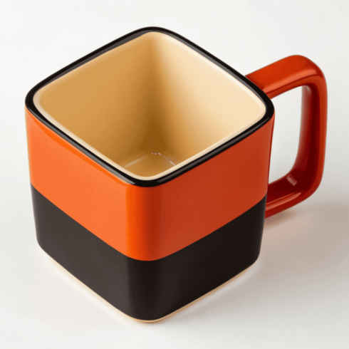 "Vibrant Harmony: Dual Tones of Orange Red, Black, and Cream" cover image.