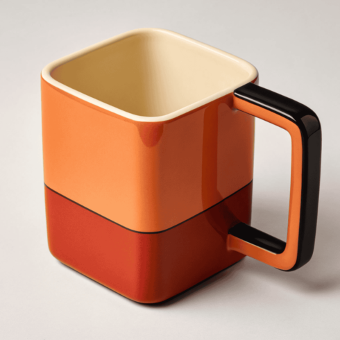"Vibrant Harmony: Dual Tones of Orange Red, Black, and Cream" cover image.