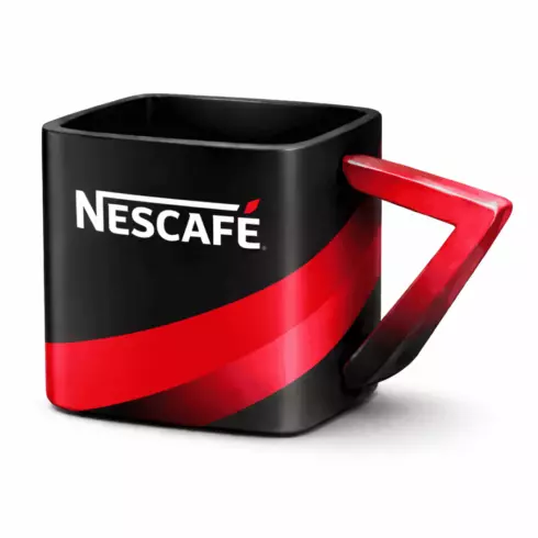 Bold Fusion Square Mug Mockup Pair with Nescafe Accent cover image.