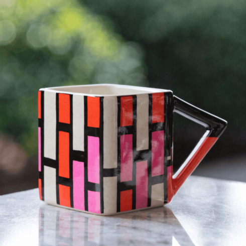 Modern Vibrant Fusion Design Mug Mockup Pair cover image.