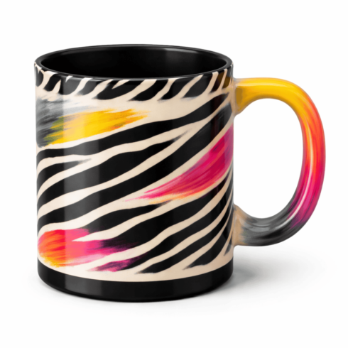Striking Stripes Designer Coffee Mugs Mockup Duo cover image.