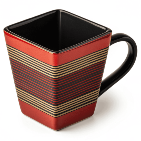 Midnight & Ivory Glow – Designer Lining Mug Mockup Duo cover image.