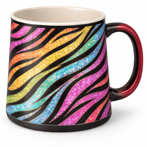 Fierce Shine – Premium Glitter Zebra Coffee Mug Pair cover image.