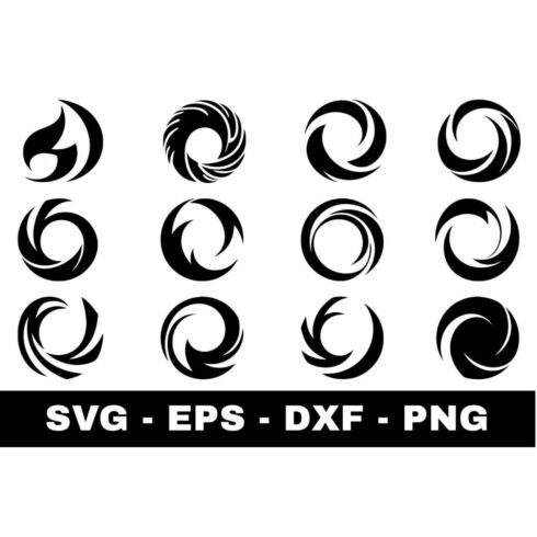 Abstract Circles Silhouette SVG cover image.