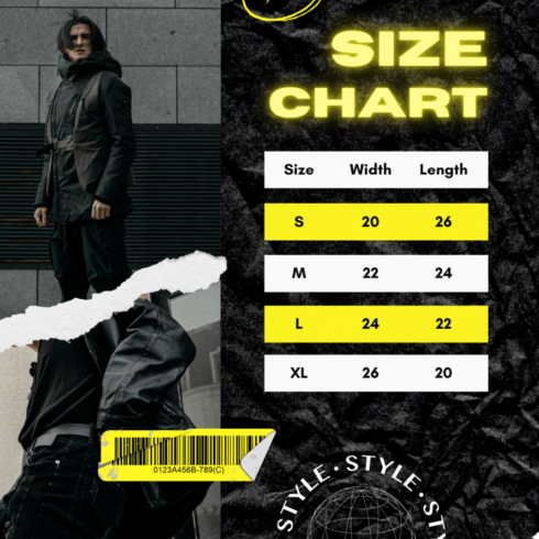 CLOTHES SIZE CHART cover image.