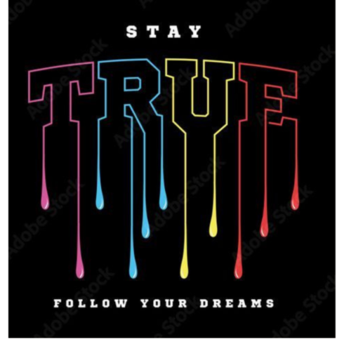 "Believe In Yourself" Modern Typography – Geometric Gradient Streetwear Graphic cover image.