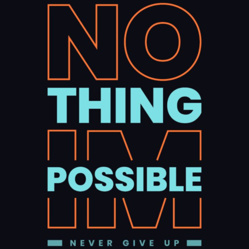 "Believe In Yourself" Modern Typography – Geometric Gradient Streetwear Graphic cover image.