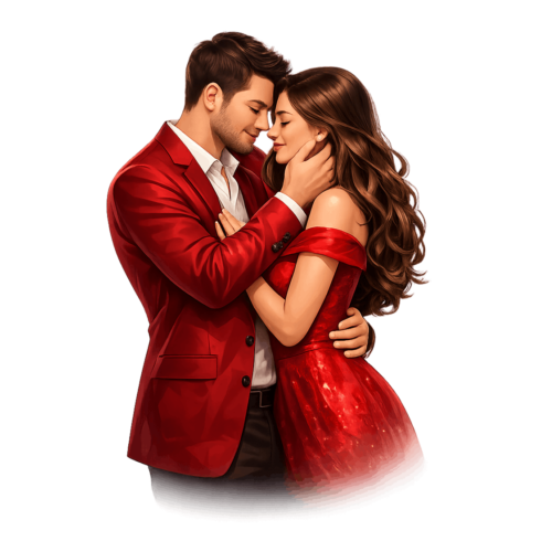 valentines day couple png cover image.