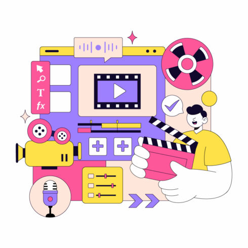 10 Video Editor Program Illustration cover image.