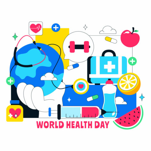 11 World Health Day Illustration cover image.