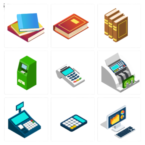 Isometric Business & Fintech 3D Icons Bundle cover image.