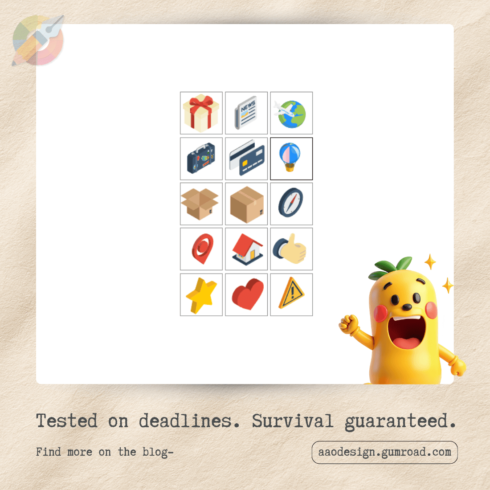 Isometric Travel & E-commerce Icon Bundle (AI & PNG) cover image.
