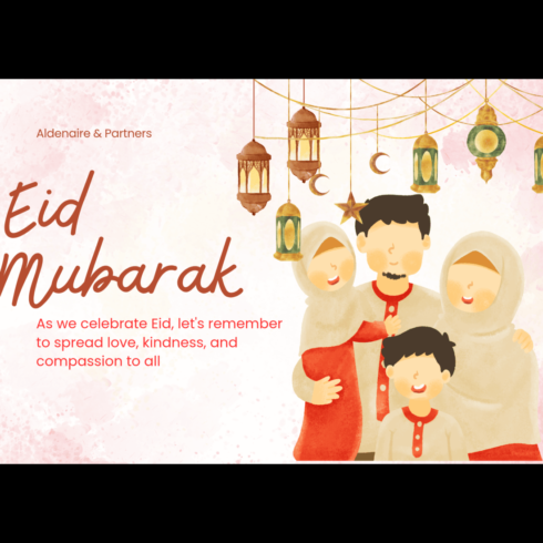 Eid Mubarak greeting card cover image.
