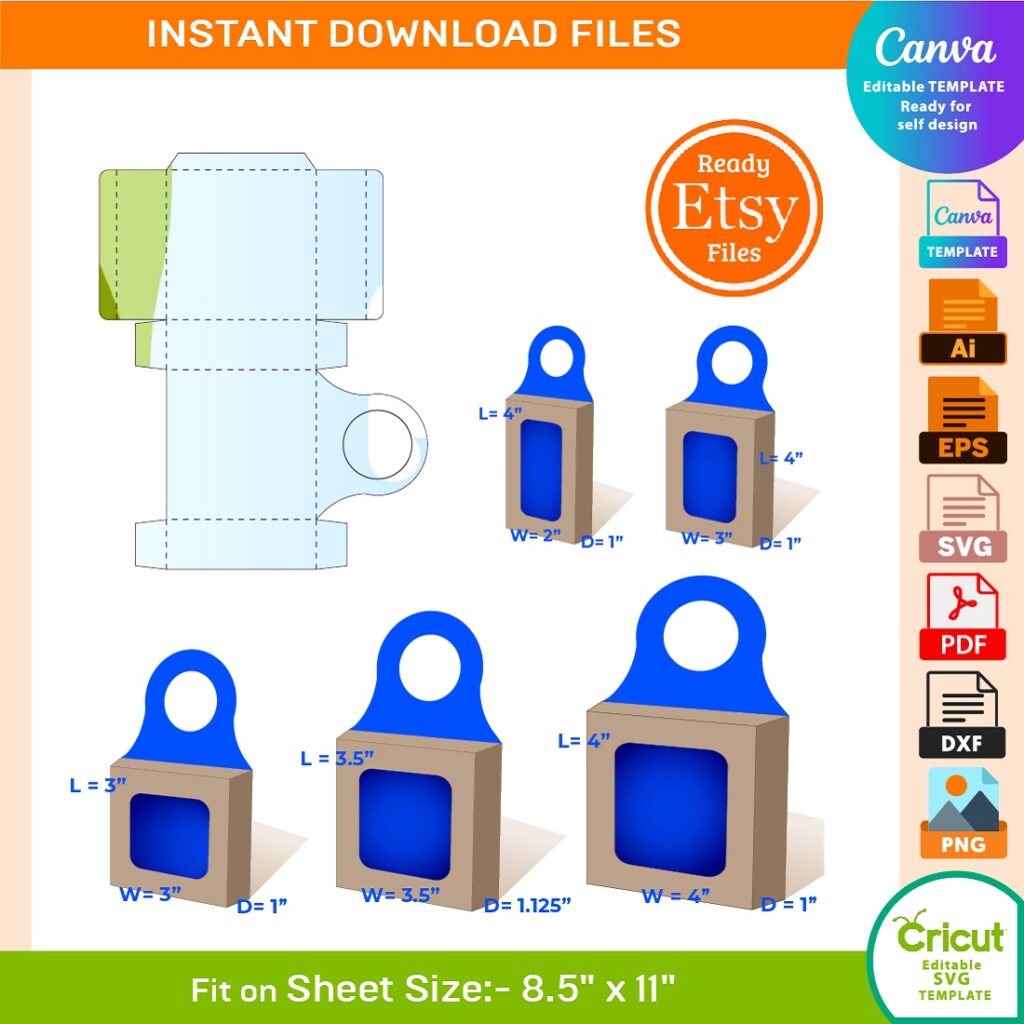 Winning Box 5 different sizes Bottol win Box Template - MasterBundles