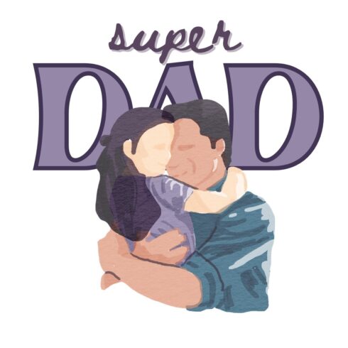 Super dad tshirt cover image.