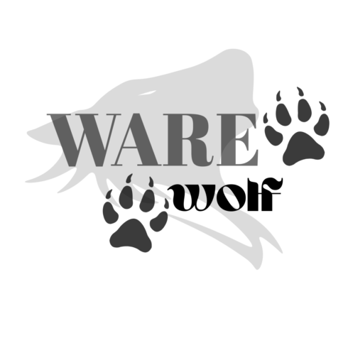 Ware wolf t-shirt design cover image.