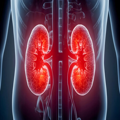AI Generated Medical Illustration Bundle Showing Methamphetamine Ice Drug Kidney Damage Renal Failure Inflammation Blood Vessel Toxicity Awareness Concept cover image.