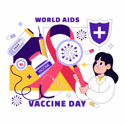 10 World AIDS Vaccine Day Illustration cover image.