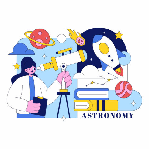 10 Astronomy Research Illustration cover image.