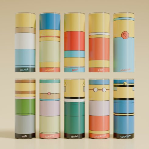 Sublimation 20oz Skinny Tumblers Wrap Bundle Seamless - The Yellow Family Collection 01 cover image.
