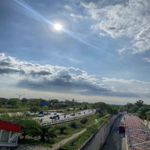 Scenic Sky and Mountain Road Landscapes Bundle with Sun Rays Clouds and Urban Nature Views cover image.