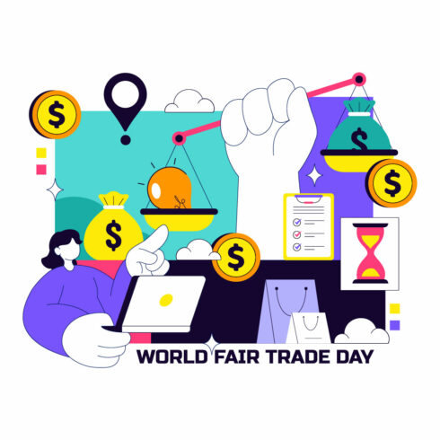 10 World Fair Trade Day Illustration cover image.