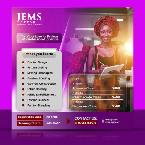 Fashion Flyer Design cover image.