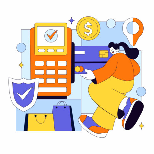 10 Merchant Services Vector Illustration cover image.