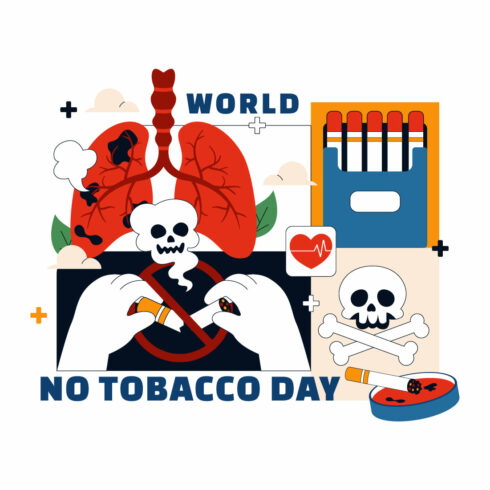 10 World No Tobacco Day Illustration cover image.