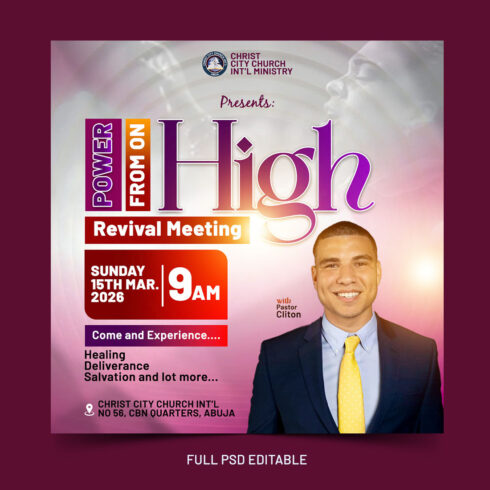 CHURCH FLYER TEMPLATE cover image.