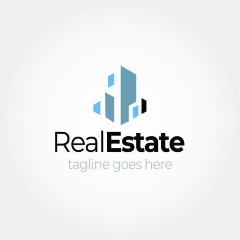 Real estate business logo cover image.