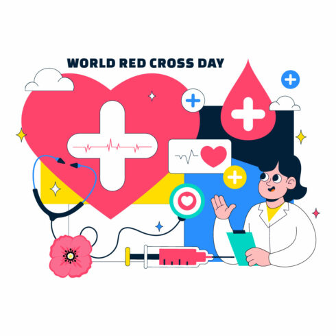 10 World Red Cross Day Illustration cover image.