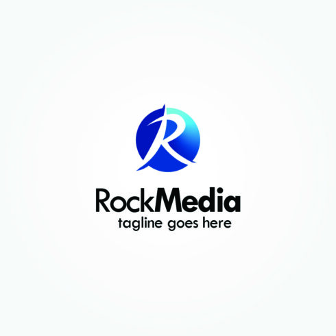R letter logo (Rock media) Business Logo cover image.