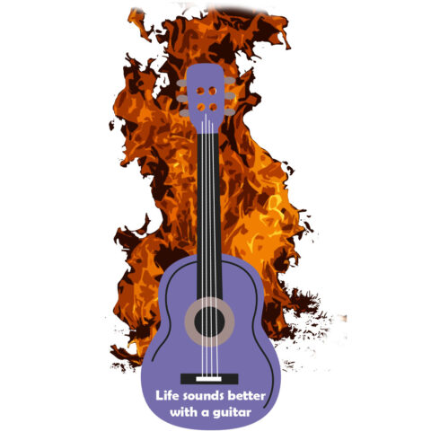 Flaming Guitar cover image.