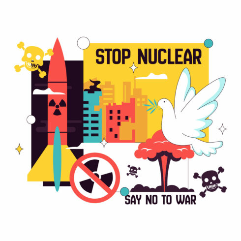 10 Stop Nuclear Illustration cover image.