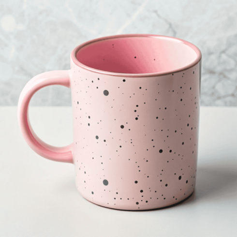 “Elegant Baby Pink Coffee & Tea Mug Mockup – Soft Minimal Aesthetic” cover image.