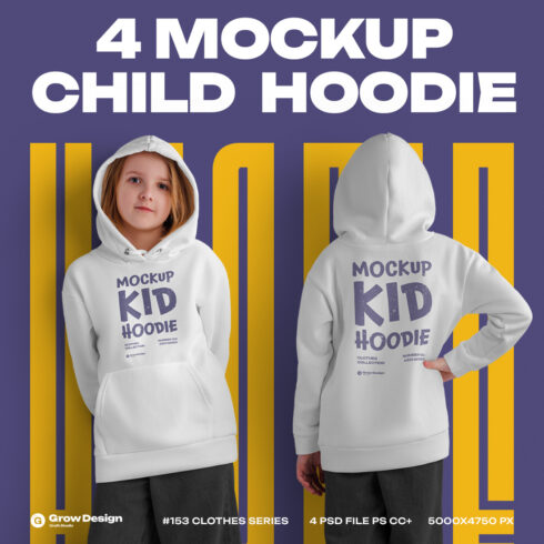 Children’s Hoodie Mockup – Vol 02 cover image.