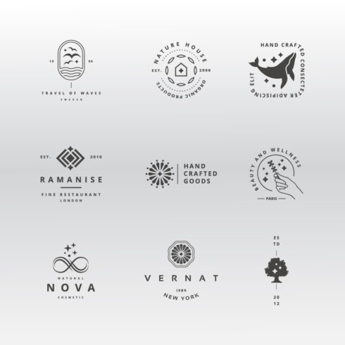 Minimalist Branding Logo Kit | 20 Artisan Templates cover image.