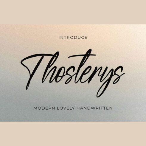 Thosterys cover image.