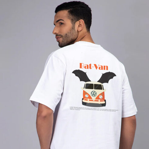 minimalist vintage van illustration for tshirts and others cover image.