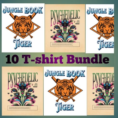 2 t shirt design bundle cover image.