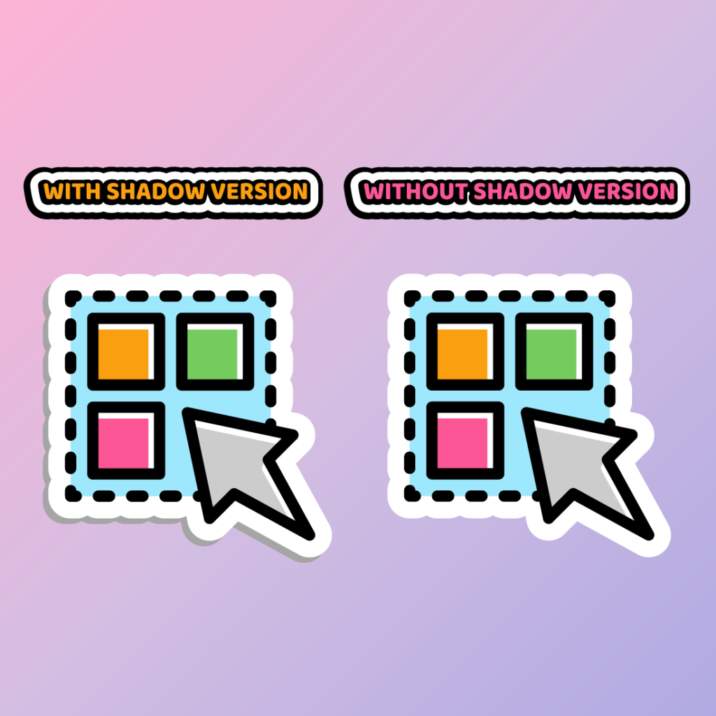 Sticker Cover Action Interactive actions sticker bundle in two versions - 83 editable ...
