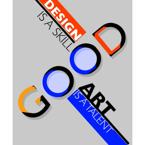 Design vs Art Quote Typography | Designer Gift T-Shirt cover image.