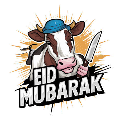 Eid Al adha Tshirt Design cover image.
