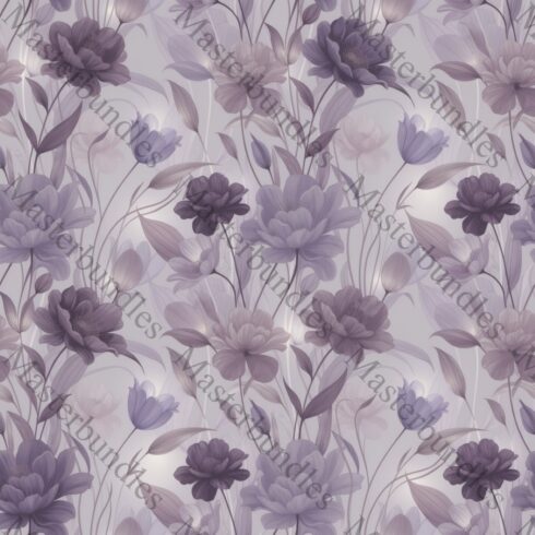 Beautiful Purple and Lilac Flower Background – Contemporary Floral Wallpaper Design cover image.