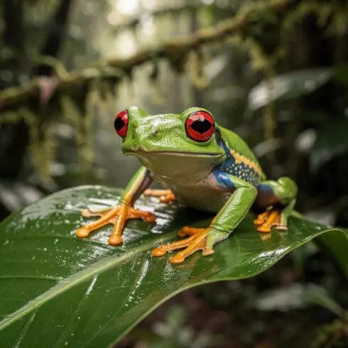 30 High-Quality Costa Rica Red-Eyed Tree Frog Images – Exotic Wildlife Collection cover image.